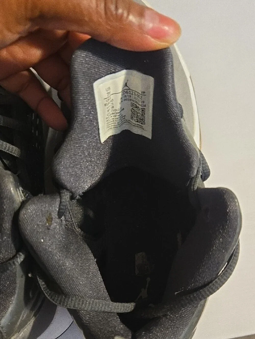 Jordan Gray Mid-Top Basketball Sneakers